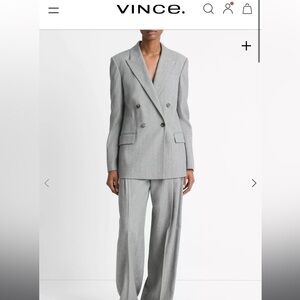 Italian Wool-Blend Twill Double-Breasted Blazer